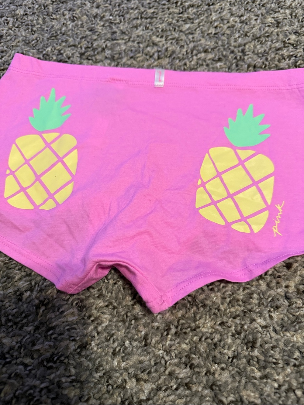 PINK Victoria's Secret Pink Pineapple Print Bike Shorts
